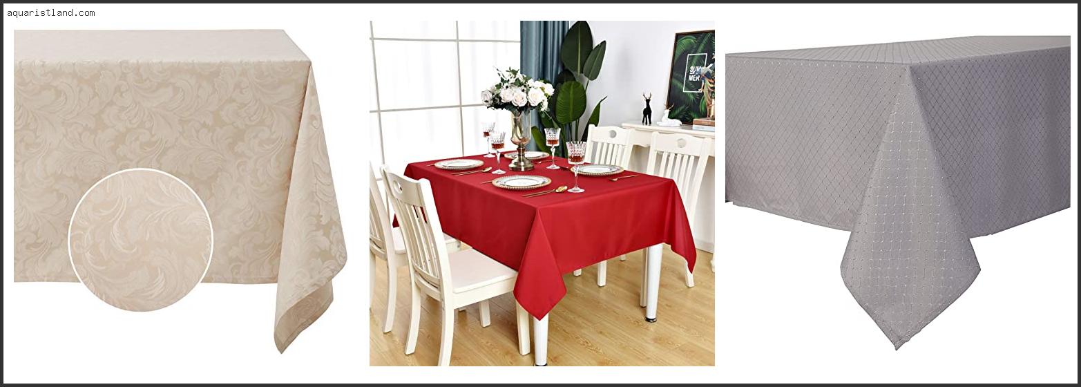 Top 10 Best Wrinkle Free Tablecloths [2022]